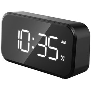 Led Digitale Wekker Mirrored Snooze Tijd Kalender Met Verstelbare Verlichting Moderne Elektrische Tafel Klok