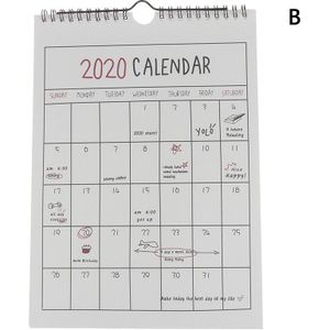 1Pc Goede Dag Muur Kalender Agenda Organisator Cartoon Kalender Dagelijks Schema Planner Diy Craft Kalender Levert