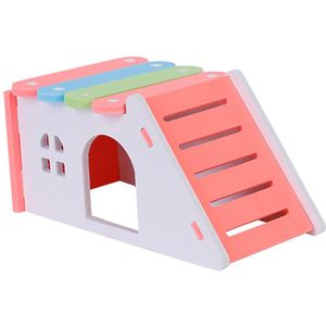 Hamster Speelhuis Diy Gladde Plastic Grappige Hamster Hideout Speelgoed Hamster Huis Speelgoed Klein Dier Slapen Kooien Speelgoed