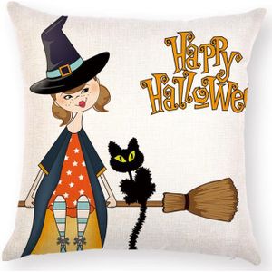 Kussenslopen Voor Sofa Halloween Creatieve Thuis Sofa Auto Kussen Cover Print Pompoen Kussensloop Home Decor Kussensloop PP51