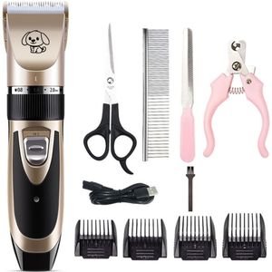 Professionele Huisdier Tondeuse Usb Oplaadbare Elektrische Hond Kat Tondeuse Grooming Scheerapparaat Cutter Huisdieren Kapsel Machine