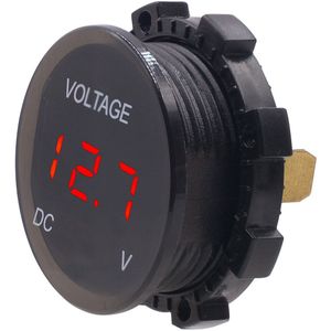 1Pcs Universele Digitale Panel Voltmeter Voltage Meter Waterdichte LED Display Voor Auto Motorfiets Boot ATV Vrachtwagen Auto Accessoires