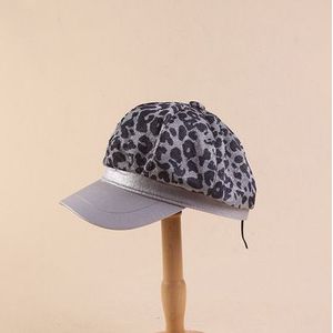 casual vrouwen vintage luipaard print vizieren hoeden temperament comfortabele verstelbare verse eenvoudige zoete outdoor vizieren