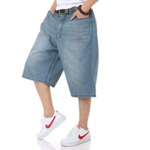 Zomer Heren Shorts Hip Hop Harem Denim Jeans Boardshorts Amerikaanse Mode Losse Baggy Katoenen Shorts Grote Maat 30-46
