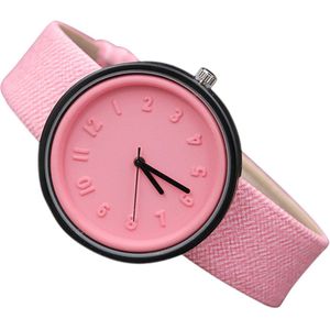 Vrouwen Meisjes Horloges Unisex Eenvoudige Stijlvolle Vrouwelijke Klok Mode Nummer Horloges Quartz Canvas Riem Polshorloge Relogio Feminino