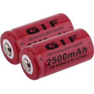 1/2/4/6/8 Pcs 3.7V 16340 CR123A 5018LC 2500Mah Li-Ion Lithium Oplaadbare Batterijen Voor led Zaklamp Koplamp Speelgoed Mini Ventilator