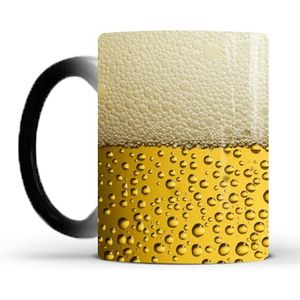 1pcs Bier Mokken Warmte Onthullen Koffie Cup Magische Warmtegevoelige Kleur Veranderende Mok 350ML Magic Water Cups