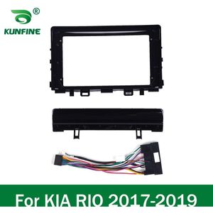 Auto Gps Navigatie Stereo Voor Kia Rio Radio Fascias Panel Frame Fit 2Din 9 Inch In Dash autoradio Scherm