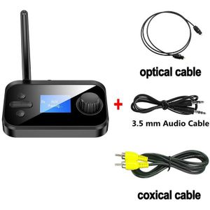 Bluetooth 5.0 Zender Ontvanger Stereo Aux 3.5Mm Jack Rca Optische Coaxiale Handsfree Wireless Audio Adapter Tv Pc Auto Speaker