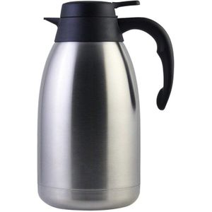 68 Oz Rvs Thermische Koffie Karaf/Dubbelwandige Vacuüm Thermoskan/12 Uur Warmte-isolatie/2 Liter