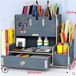 Creatieve Pen Houder Desktop Opbergdozen Bureau Pen Potlood Organisator Kantoor Sundriesopslag School Briefpapier Houders