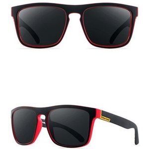 Mode Mannen Gepolariseerde Zonnebril Retro Brand UV400 Vierkante Dames Sport Bril Groot Frame Rijden Zonnebril