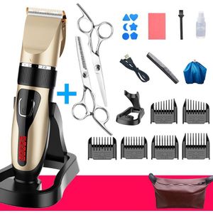Professionele Waterdichte Trimmer Mode Volwassen Kinderen Thuis Mute Tondeuse Draagbare Oplaadbare Elektrische Haircut Gereedschap