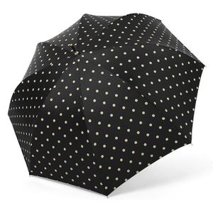 Winddicht Vouwen Streep Paraplu Regen Vrouwen Lange Dot Windbestendig Paraplu Regen Mannen Zwarte Coating Rooster Business Paraplu