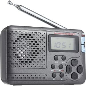 Digitale Draagbare Radiofm/Am/Sw/Lw Bluetooth Speaker Stereo MP3 Speler Tf/Sd Card Usb Drive handsfree Call Led Display Speakers