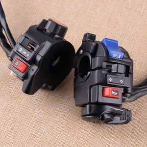 Citall 1 Paar Motorcycle 7/8 &quot;Stuur Stuur Control Koplamp Hoorn Richtingaanwijzer Start Schakelaar 12V dc