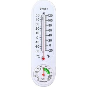 Muur Gehangen Thermometer Hygrometer Temperatuur Voor Indoor (-Kantoor 50 Om) Tuin Outdoor 30 C5V7