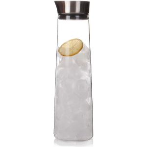 1L 1.5L Heatproof Glazen Karaf Met Roestvrij Deksel Twee Manieren Om Warm Of Iced Water Pitcher Fruit Bloem Thee theepot