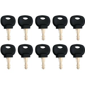 10 Stuks 14607 14707 Ontsteking Starter Switch Key Voor Jcb 3CX Bomag Hatz Manitou Tractor Graafmachine