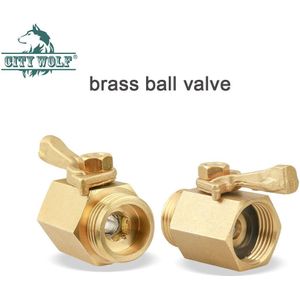 Hoge Druk G3/4 Schroef Messing Kogelkraan Rvs Onderscheppen Bal Tuin Irrigatie Klep Tuin Gereedschap