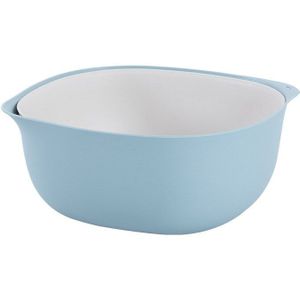 2 In 1 Keuken Zeef/Vergiet Kom Sets, Grote Plastic Wassen Kom En Zeef, afneembare Colanders Zeven Set