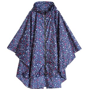 Vrouwen Unisex Outdoor Regenjas Packable Hooded Poncho Wandelen Zip Regen Jas