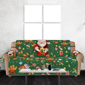 1/2/3/Zits Bank Covers Voor Woonkamer 3d Digitale Patroon Sofa Cover Kerst Decor Sectionele sofa Hoes Bank Mat