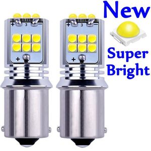 2PCS 1156 BA15s 7506 P21W R10W Super Heldere LED Auto Staart Remlicht Richtingaanwijzer Lamp Auto Reverse Lamp dagrijverlichting