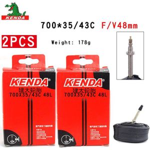 2 PCS Kenda Fiets Binnenband 700X35/43C 700X45C Amerikaanse ventiel Franse valve 700C Fietsen Mountainbike butyl Rubber Fietsband onderdelen