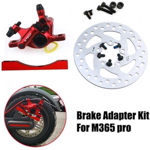 Elektrische Scooter Hydraulische Rem Adapter Kit Aluminium Schijfremmen Disc Zuiger Onderdelen Voor Xiaomi M365 Pro Rood