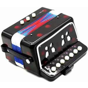 Beginners Accordeon, 22-toetsen 8 Baspiano Accordeon Muziekinstrument Voor Beginners Studenten Blauw