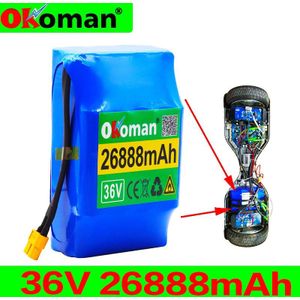 10S2P 36V Lithium-Ion Oplaadbare Batterij 26888 Mah 26.8AH Accu Voor Elektrische Self-Zuig Hoverboard Eenwieler