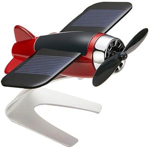 Auto Decoratie Vliegtuig Antislip Zonne-energie Draaien Auto Dashboard Vliegtuigen Model Pr