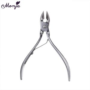 Monja Rvs Nail Art Huidtang Nail Schaar Cuticle Clippers Trimmer Dode Huid Remover Cutter Diy Manicure Tool