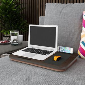 Glorystar Draagbare Laptop Bureau Lade Outdoor Leren Bureau Laptop Stand Houder Voor Bed Sofa Office Home