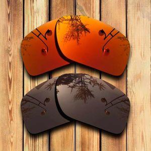 100% Precies Gesneden Gepolariseerde Vervanging Lenzen Voor Gibston Zonnebril Rood Mirrored Coating Kleur Keuzes