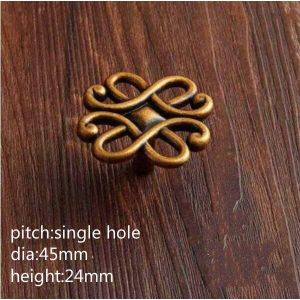 Amerikaanse Keuken Deurklink Antieke Bronzen Hollow Ladekast Handvatten Knoppen Zinklegering Retro Kabinet Meubelen Pulls