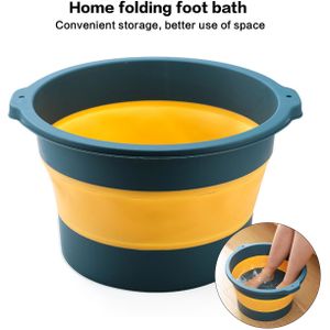 1Pc Plastic Opvouwbare Emmer Voetenbad Emmer Badkamer Opvouwbare Voet Bad Wastafel Wasserette Emmers Draagbare Water Container