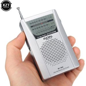 BC-R60 Pocket Radio Telescopische Antenne Outdoor Mini Am/Fm Dual Band Radio Wereld Ontvanger 88-108Mhz Speaker 3.5Mm Koptelefoon Jack