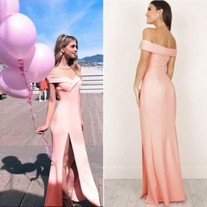 vrouwen Off Shoulder Jurken Casual Lange Maxi Avond Party Beach Lange Jurk Effen Roze Zwart V-hals Zomer Kostuum