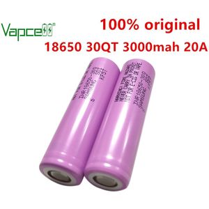 Vapcell Originele 18650 3000Mah 15A/ 20A 30QT Batterij 3.7V Li-Ion Oplaadbare Batterijen Voor Power Tools Zaklamp