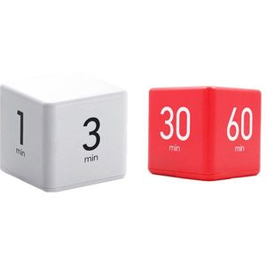 Cube Led Timer Voor Koken Douche Studie Wekker Magnetische Elektronische Countdown Tijd Vierkante Huis Keuken Woonkamer Vierkante