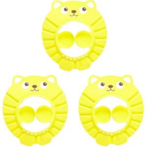 3Pcs Jongens Meisjes Oor Bescherming Thuis Baden Baby Shower Cap Opvouwbare Badkamer Hoed Reizen Draagbare Voor Bad Kids Shampoo kinderen