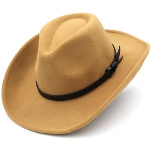 Outdoor Party Straat Strand Punk Chapeau Unisex Western Cowboy Panama Top Hoed Somprero Breed Opleving Roll-Up Rand Cap