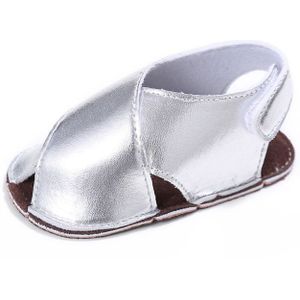 Baby Sandalen Casual Peuter Pasgeboren Zachte Zool Pu Leer Platte Baby Anti-Slip Babyschoenen Goud Zilver