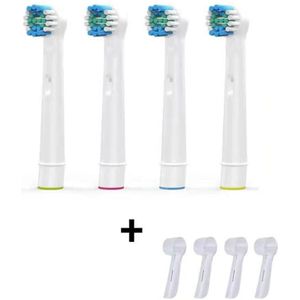 4 Stuks Geschikt Voor Braun Oral Bi B Opzetborstel Universele D12 D16 3757 3709 Roterende Vervanging Hoofd