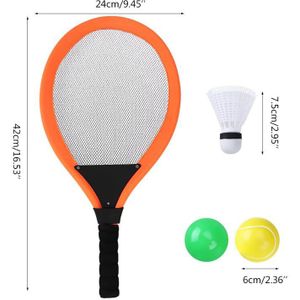 Kids Badminton Tennis Racket Outdoor Sport Speelgoed Licht Gewicht Racket Met 3 Ballen 875D