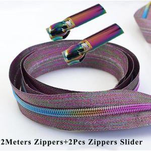 2Meter 5 # Open-End Nylon Rits Voor Naaien Diy Zip Sport Jas Kleding Ritsen Tapes Kledingstuk Accessoires KY244