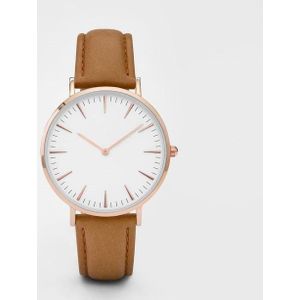 Mode Eenvoudige Lederen Dames Horloge Dames Mode Casual Wear Quartz Horloge Dames Klok Montre Femme Relojes Mujerwatch