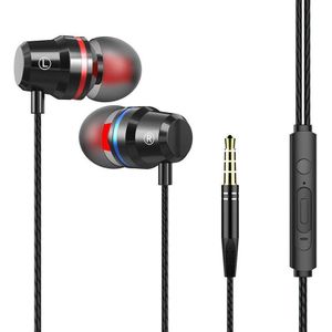 Professionele Metalen Oortelefoon In Ear Wired Oortelefoon 3.5mm HeavySound Stereo Bass Oordopjes Muziek Sport Headset met Microfoon voor Xiaomi